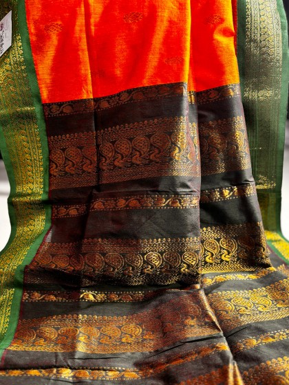 YELLOW GADWAL SAREE