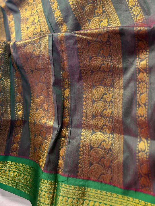 YELLOW GADWAL SAREE