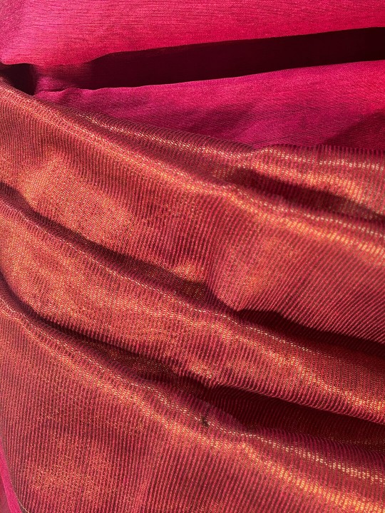 MATKA MASLIN HANDWOVEN SAREE