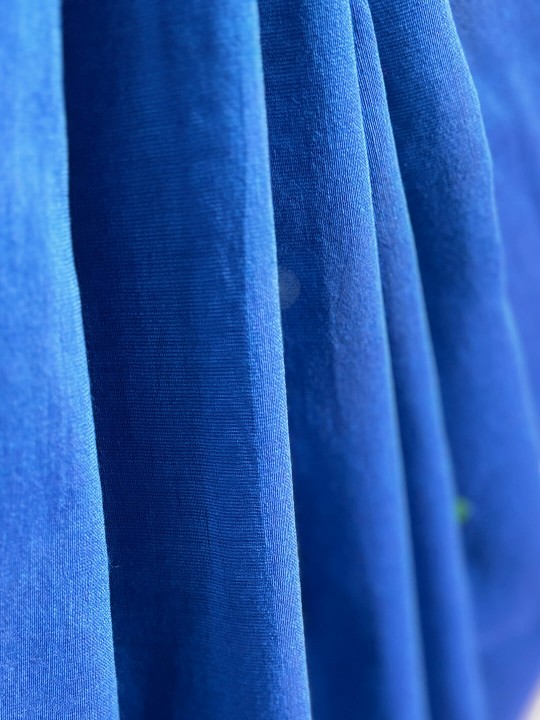 ELECTRIC BLUE COIN LINEN SAREE