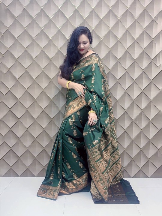GREEN KANJEEVARAM SILK SAREE