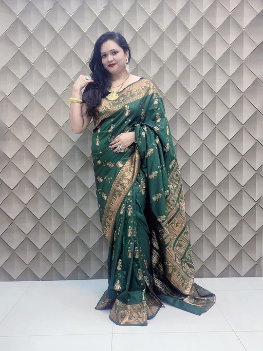 GREEN KANJEEVARAM SILK SAREE