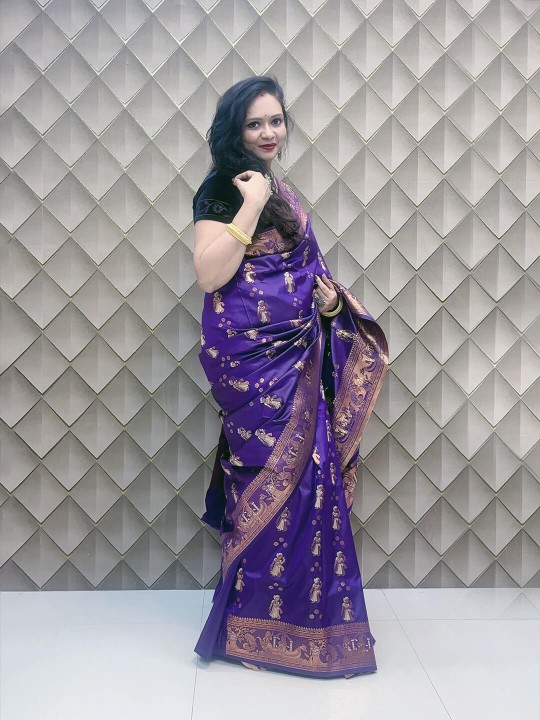 PURPLE KANJEEVARAM SAREE