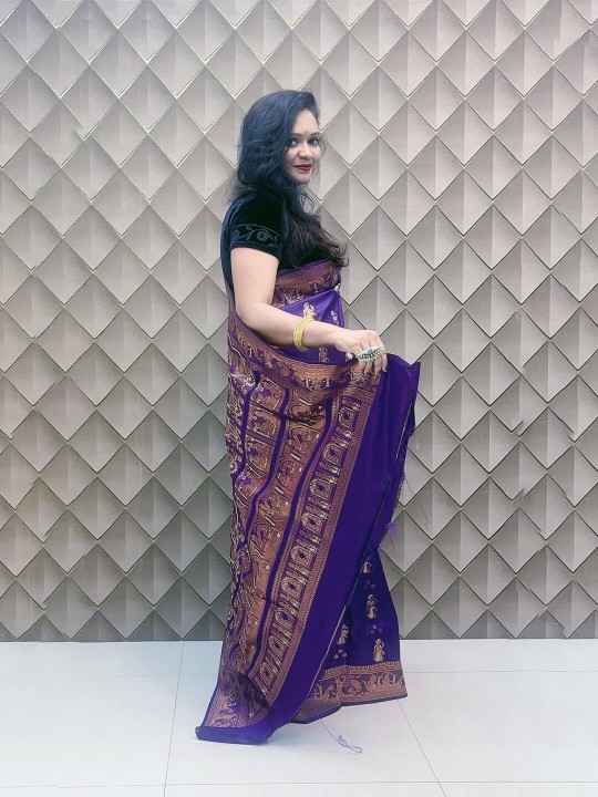 PURPLE KANJEEVARAM SAREE
