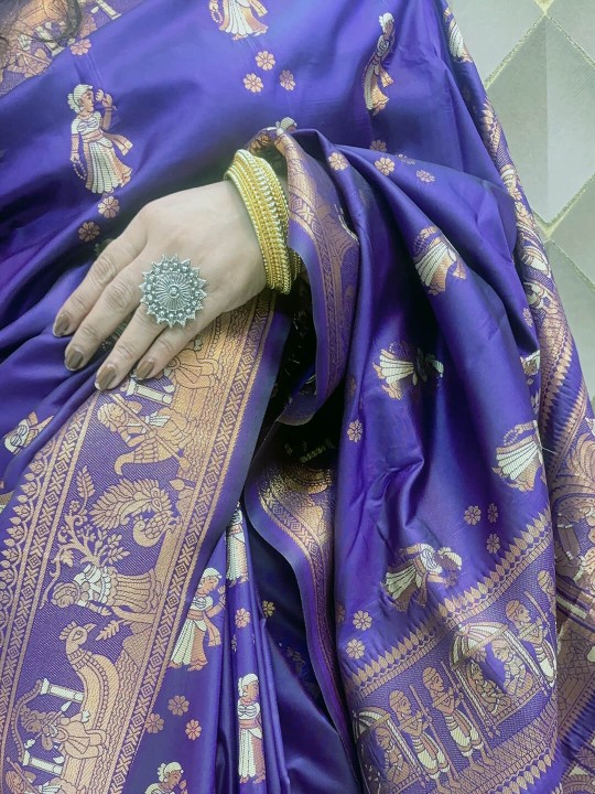 PURPLE KANJEEVARAM SAREE