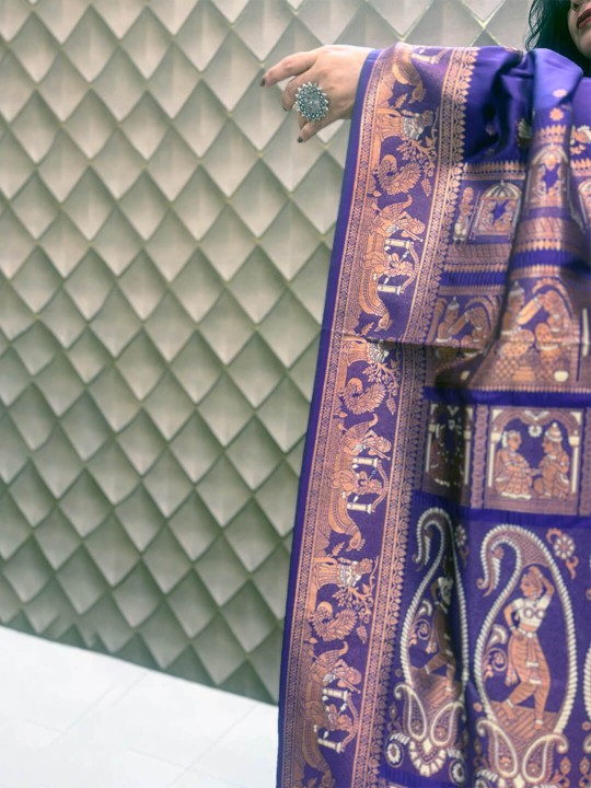 PURPLE KANJEEVARAM SAREE