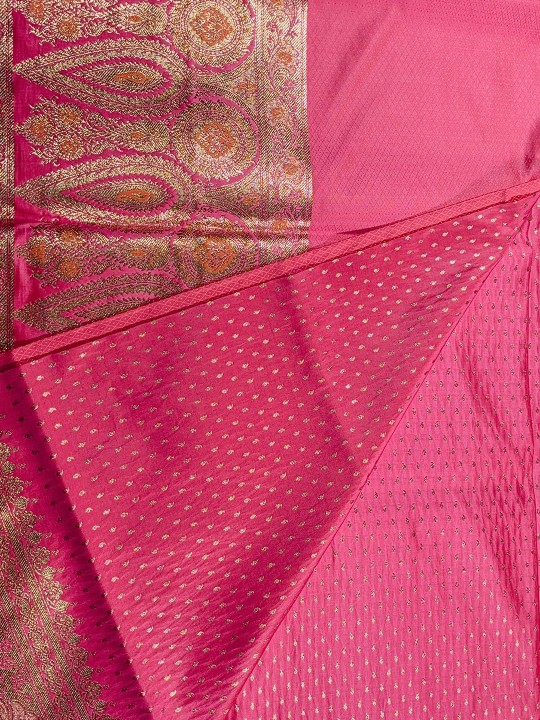 BABY PINK KATAN BANARSI SILK SAREE