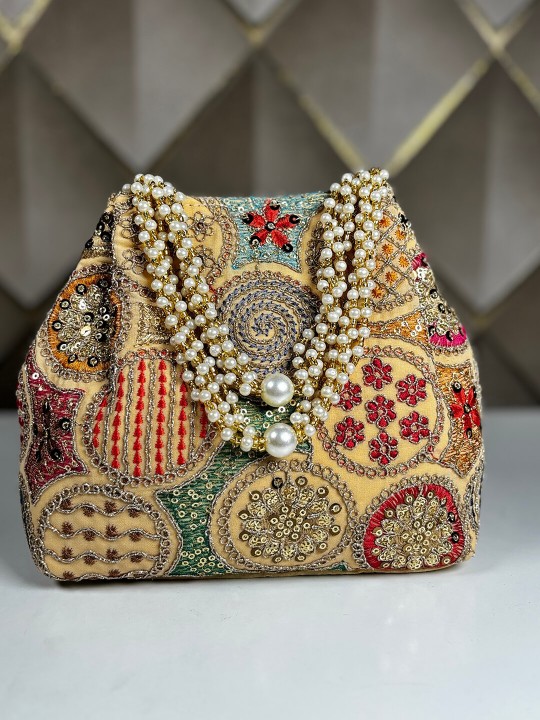 SALONA GOLDEN MOTI POTLI BAG