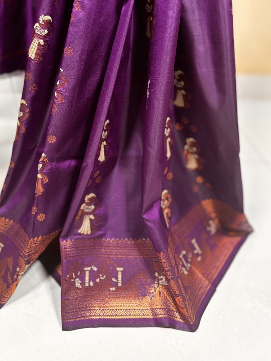 PURPLE KANJEEVARAM SAREE